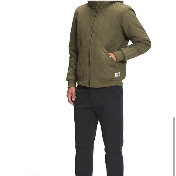 The North Face Men’s Cuchillo Insulated Full-Zip Hoodie Burnt Olive Green - XL - Picture 6 of 11